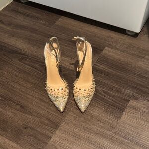 Liliana Gold Studded Heels